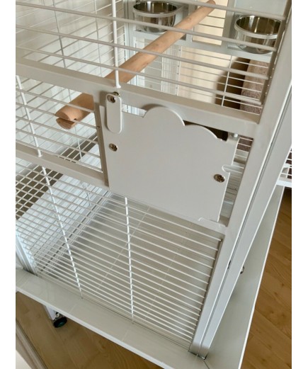 Parrot-Supplies California Top Opening Parrot Cage - White